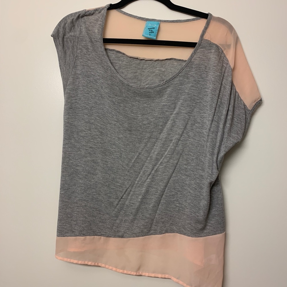 Grey/pink top - Picture 2 of 2